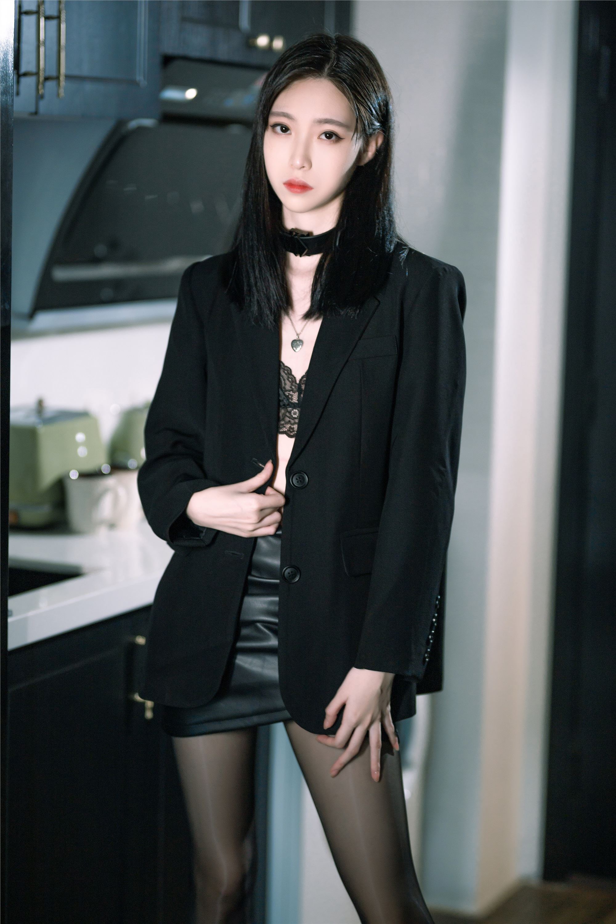 许岚LAN – NO.018 黑丝西装